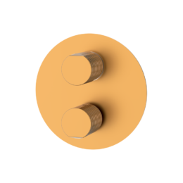 Bateria podtynkowa z przełącznikiem 2-drożna Miedź EterNice PVD - AURA - 75135755