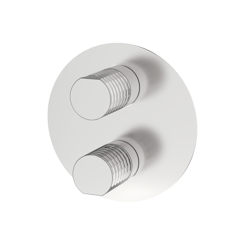 Bateria podtynkowa z przełącznikiem 2-drożna Stal EterNice PVD- AURA - 75135793