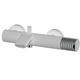Bateria wannowo-natryskowa Biały-Chrom - AURA- 75209711