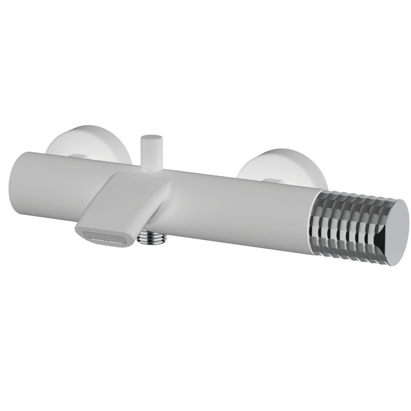 Bateria wannowo-natryskowa Biały-Chrom - AURA- 75209711