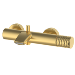 Bateria wannowo-natryskowa Złoto Szczotkowane EterNice PVD - AURA- 75209788