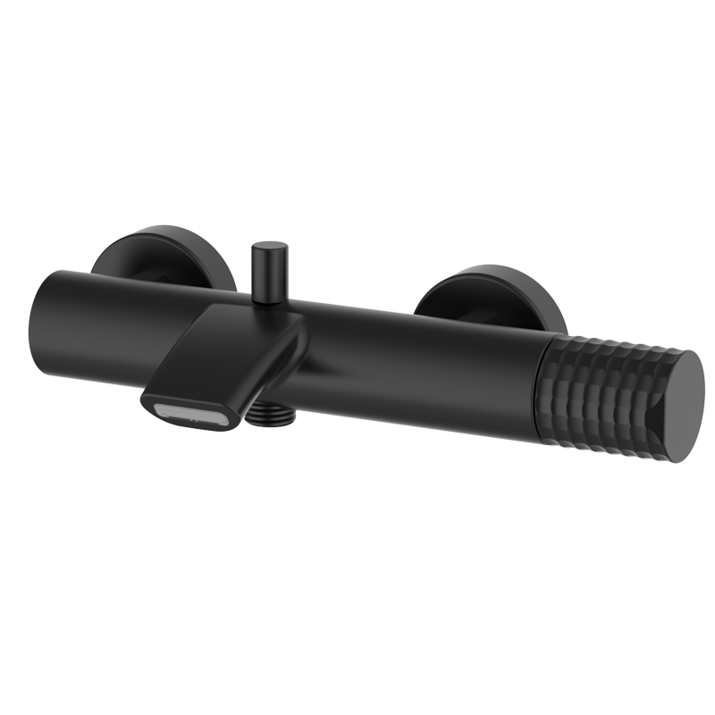 Bateria wannowo-natryskowa Metal Czarny EterNice PVD - AURA- 75208792