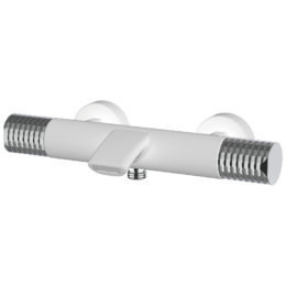 Bateria termostatyczna wannowo-natryskowa Biały-Chrom - Aura - 75309711