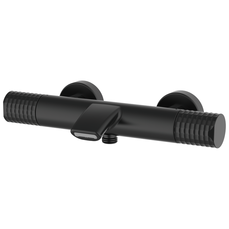 Bateria termostatyczna wannowo-natryskowa Metal Czarny EterNice PVD - Aura - 75307792