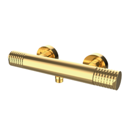 Bateria termostatyczna natryskowa Złoto Szczotkowane EterNice PVD - Aura - 75315788