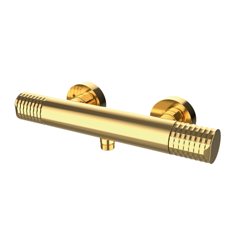 Bateria termostatyczna natryskowa Złoto Szczotkowane EterNice PVD - Aura - 75310788