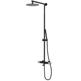 Zestaw natryskowo-natryskowy Czarny- Chrom - AURA - 75450722 TLC