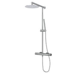 Zestaw natryskowy z kolumną teleskopową Chrom - AURA - 75499750 TLC