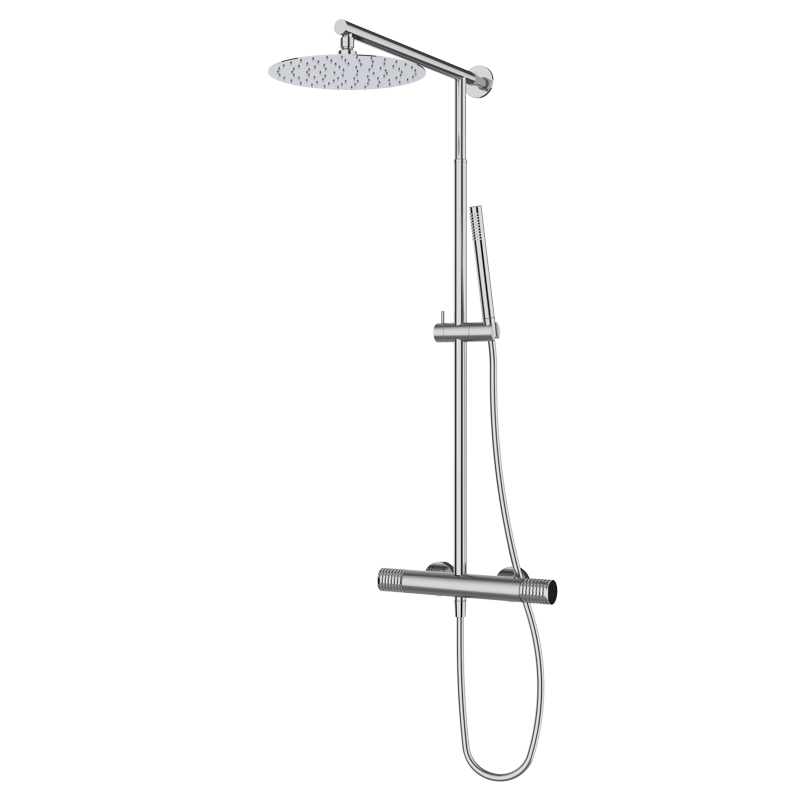 Zestaw natryskowy z kolumną teleskopową Chrom - AURA - 75499750 TLC