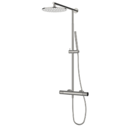 Zestaw natryskowy z kolumną teleskopową Stal EterNice PVD - AURA - 75499793 TLC