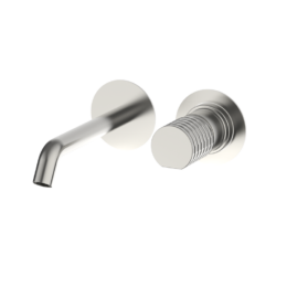 Bateria umywalkowa podtynkowa (150mm) Stal EterNice PVD - Aura - 75017793