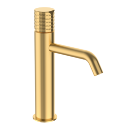 Bateria umywalkowa XL Złoto Szczotkowane EterNice PVD - Aura - 75540788