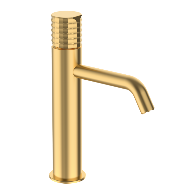 Bateria umywalkowa XL Złoto Szczotkowane EterNice PVD - Aura - 75540788