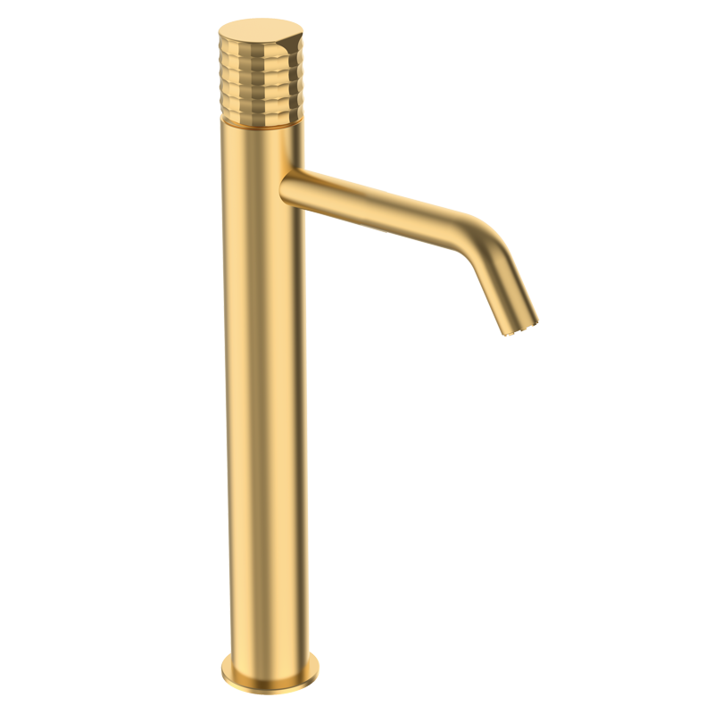 Bateria umywalkowa XXL (175mm) Złoto Szczotkowane EterNice PVD - Aura - 75576788