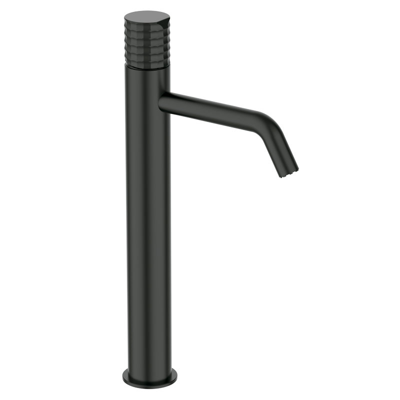 Bateria umywalkowa XXL (125mm) Metal Czarny EterNice PVD - Aura - 75550792