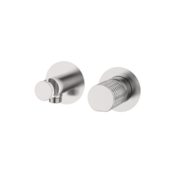 Bateria podtynkowa z uchwytem z przyłączem wody Stal EterNice - AURA - 75615493